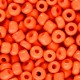 Glasperlen rocailles 6/0 (4mm) Neon coral orange